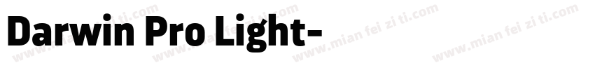 Darwin Pro Light字体转换